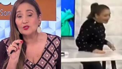 Sonia Abrão leva tombo ao vivo e assusta equipe do A Tarde é Sua