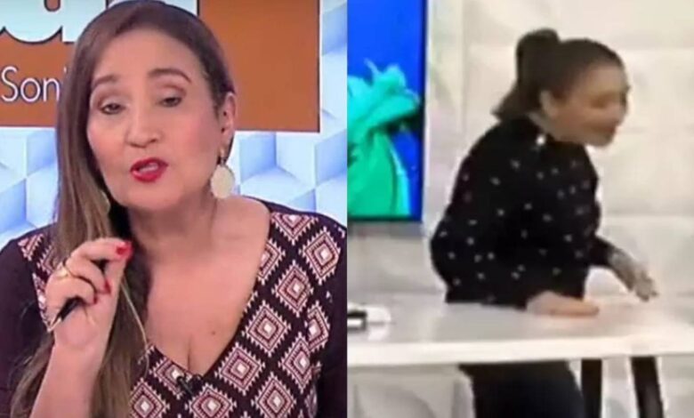 Sonia Abrão leva tombo ao vivo e assusta equipe do A Tarde é Sua