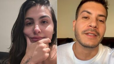 Após influenciadora expor possível traição de Arthur Aguiar, Jheny Santucci reage: “Fama”