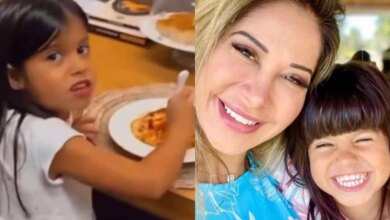 Vídeo: filha de Maíra Cardi critica cozinheiro, diz que ele tem ‘celular de pobre’ e sugere que compre outro