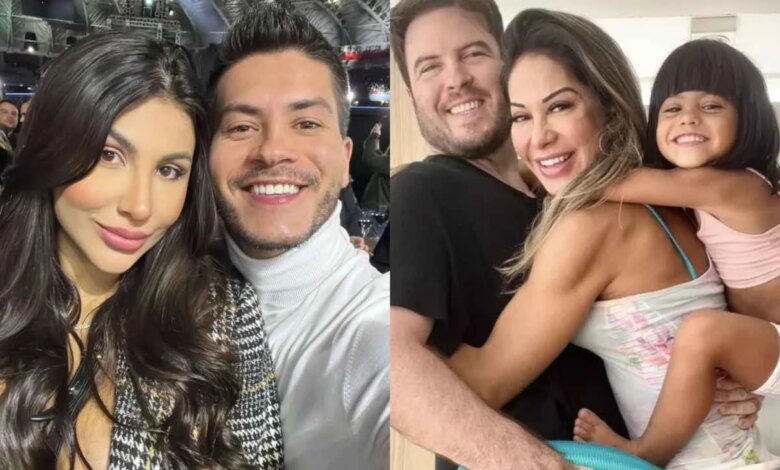 Mulher de Arthur Aguiar não se cala e diz que Maíra Cardi obriga Sophia a chamar Thiago Nigro de pai