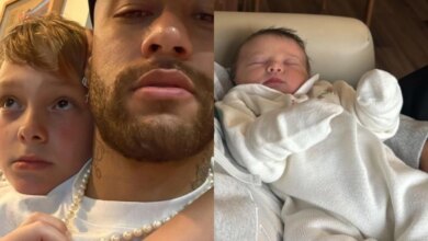 Reação de Davi Lucca após nascimento de Helena, caçula de Neymar, chama atenção da web: ‘a cara’