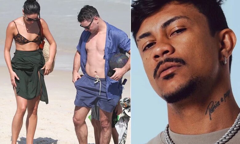 Sophie Charlotte é flagrada em praia com o ex-marido e Xamã toma atitude envolvendo a atriz no mesmo dia